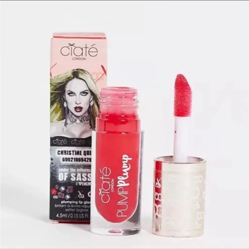 Christine Quinn Villain Pump Plump Lip Gloss Lip-Plumping Red Selling Sunset